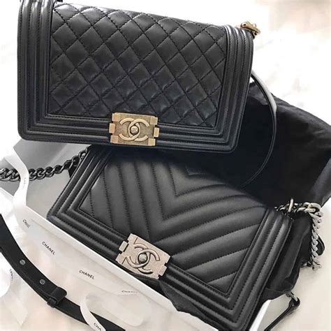 fake chanel le boy bag